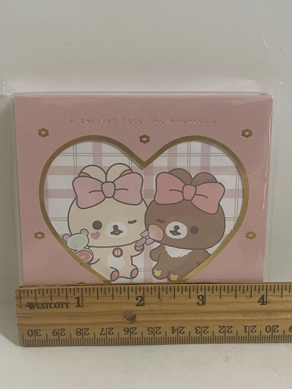 Rilakkuma-Korilakkuma MakeUp Series Small Square Memo Pad